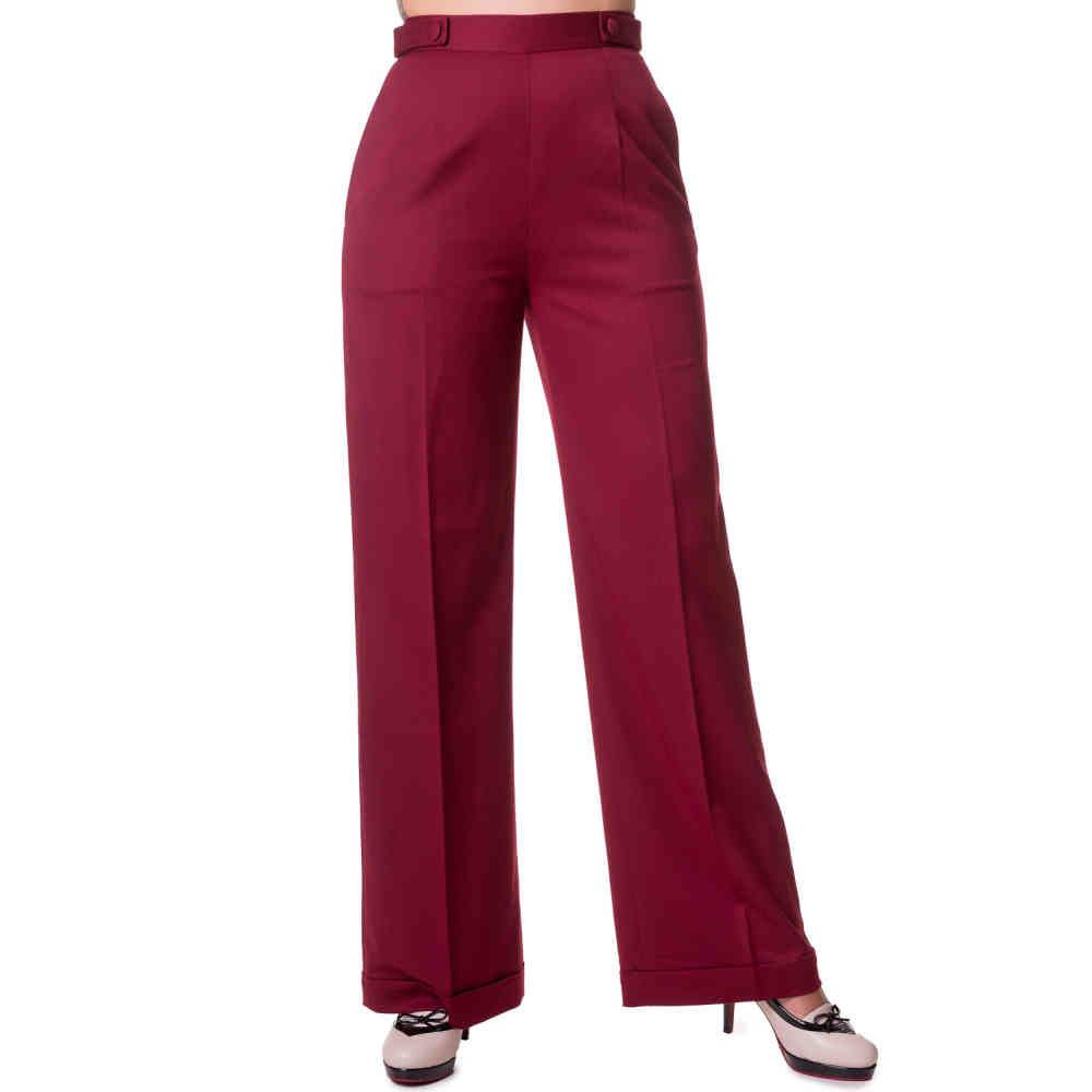 Dancing Days - PARTY ON Pantalon large - Bordeaux rouge Product image